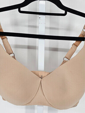 Jockey Womens Sz 38D Lightly Padded T Shirt Bra Solid Beige